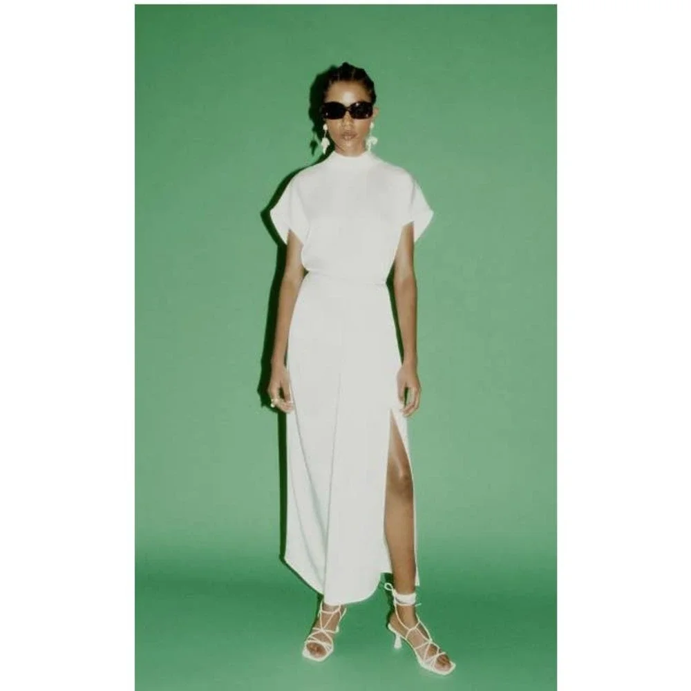DRAPED SATIN SKIRT BNWT Size XL - Picture 8 of 8